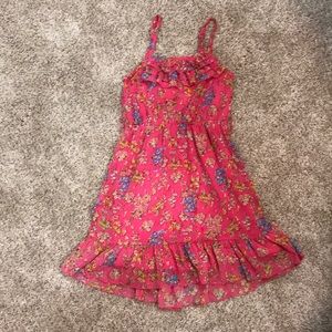 Rachael & Chloe girls dress 8 pink floral sundress